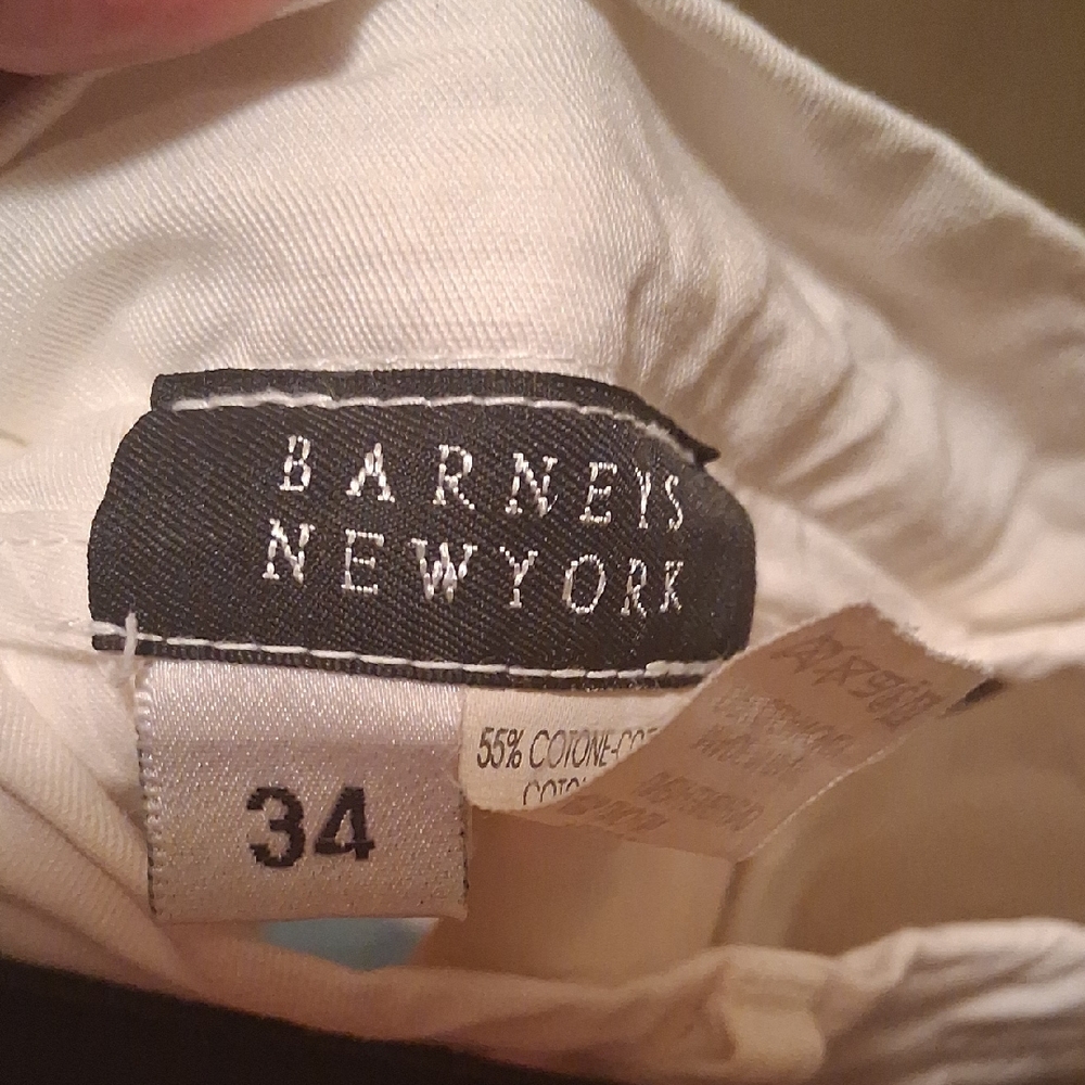 Barneys New York White Pants Size 34